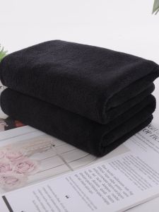 Black Soft Absorbent Hairdressing Salon Towel & Nail Beauty Makeup Table Cloth