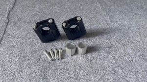 Gù Nâng Ghi Đông 22mm Xe Motor Xe Máy Màu Đen