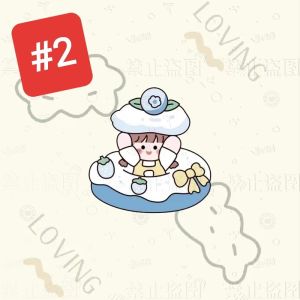 kerongsang Budak 女孩甜点亚克力胸针diy书包背包帽子笔盒服饰挂件可爱别针 Girl Dessert Kids Acrylic Brooch Badge Pin Diy Hat Pencil School Bag XZ102