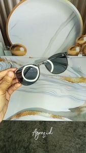 Kacamata Baca Dan Jalan Multifungsi Full Rim Hitam dengan Lensa Gradient +100/+300 untuk Pria dan Wanita