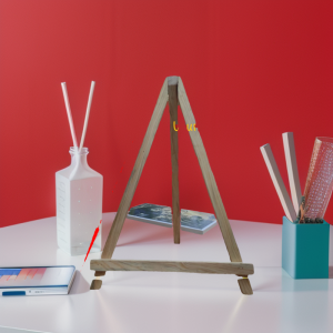 Easel / Penyangga Papan Tulis Kanvas Lukis Foto Pajangan dll