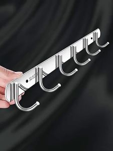 ซื้อ 1 แถม 1 ตะขอแขวน43 ซม. Stainless Steel 304 Multipurpose Hook 8 hooks ตะขอราง ราวตากผ้าติดผนั ตะขอ อเนกประสงค์