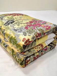 Duvet Cover One-Piece Wedding Silk Quilt Cover Mixed Satin Satin Surface Red Wedding Pure Cotton Twill Fabric Hemming Xi Quilt Cover