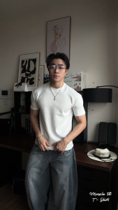 New Arrival | Áo thun nam Muscle Fit vải Cotton Hàn mềm mịn tôn dáng - JT2503