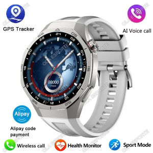 Smart Watch Men Dynamic Lsland Watch 5 Pro AMOLED Screen BT Calls GPS Trajectory NFC Heart Rate IP68 Waterproof SmartWatches