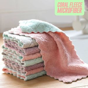KAIN LAP CORAL FLEECE / KAIN MICROFIBER / LAP DAPUR TEBAL ANTI MINYAK