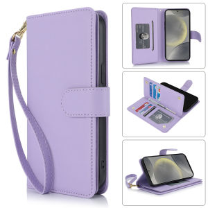 Bằng da nắp gập trường hợp cho Samsung s24 ultra với dây buộc ngắn Samsung s23 ultra thẻ trường hợp ví đựng xu trường hợp Samsung s24 plus s23 fe s22 ultra s21 plus s20 fe wallet túi hộp mp bìa với đồ đựng thẻ vỏ ốp lưng Samsung note10 note20 ultra khe cắ