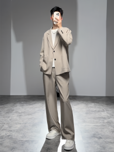 Bộ Đồ Vest Nam Phong Cách Hàn Quốc Rộng Rãi Thời Trang Xuân Thường Ngày Áo Khoác Vest Công Sở Thường Ngày Trung Tính Màu Trơn