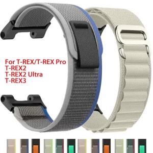 Nylon Band For Huami Amazfit T-REX 3/2 Sport Loop Strap Replaceable For Xiaomi Amazfit T-Rex/T Rex Pro 2 Correa Trail Loop Strap