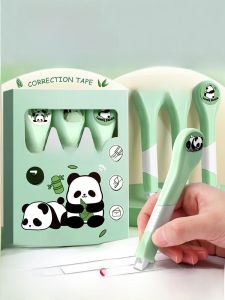 Panda Pen Style Correction Tape for Middle And Primary School Students Stationery Business Supplies Daily Learning Materials