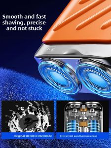 MONLEYTA | Portable Electric Shaver For Men German Mini Steel Cannon Official Authentic Beard Razor Boyfriend Gift Manly Grooming Kit