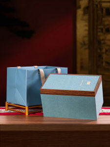 High-End Puer Tea Loose Leaf Packaging Box General Purpose Gift Box Fujian White Tea Baihao Yinpin Empty Tea Leaf Box