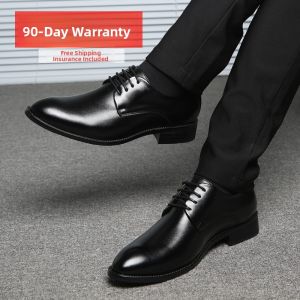 Large Size Mens Leather Shoes Business Casual Summer Lace-Up 45 Matched with Suit 46 Shoes 47 Tie 48 Formal Derby Shoes