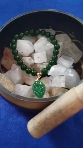 Jade 9 Tails Fox Bracelet Lucky Charm for Love  Prosperity Wisdom and Protection.