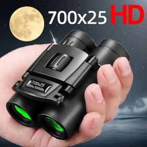 700X25 Portable HD Zoom 5000M/50000M Binoculars Telescope Powerful Folding Long-Distance Vision Hunting Outdoor Camping Sports