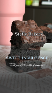 Dark Chocolate Brownie Box of 9Pcs Homemade by Stefie Bakery