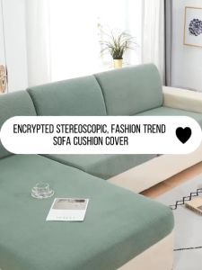 1/2/3/4 Seater Elastic Sofa Seat Cover Patchwork Sofa Cover Seater Solid Back Cushion Stretchable Sofa Cushion Seat Cover Slipcovers