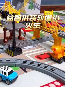 Jojotoy Kereta Api Mainan Anak Perakitan Listrik Miniatur Rel Kereta Api Mainan DIY Kereta Api Anak Laki Laki Cowok