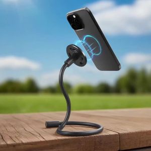 Flexible Camera Bracket 1/4 Mount Magnetic Tripod Adapter for GoPro DJI Insta360 Action Webcam Home Office CCTV Cam Phone Holder