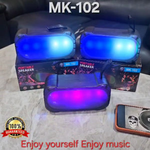 Speaker Bluetooth MK102 LED RGB Light Speker Portable rechargeable Music Box MK-102 Super Bass