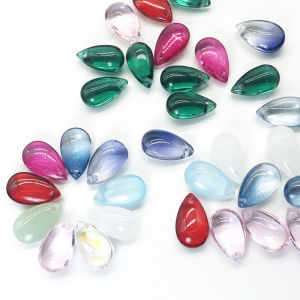 6x9mm Water Drop Shape Czech Glass Beads Transparent Crystal Loose Spacer Beads For DIY Necklace Bracelet Jewelry Making Crafts