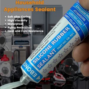 Silicone Rubber Sealant Waterproof Adhesive for Bonding Silicone/ Plastic/ Metal /Glass Good for Household Appliances Sealant
