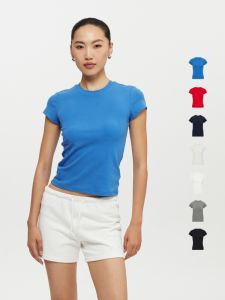 High Quality Fitting Slender T-Shirt Short Sleeve