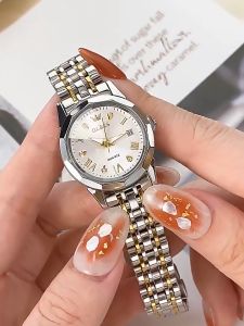 OLEVS Jam Tangan Wanita Anti Air Original Rantai Branded Watch Luminous Stainless Steel  Watch COD
