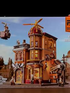 Funwhole | Steampunk World Flying Club Building Blocks Model