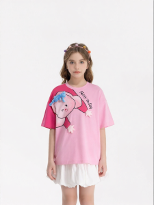 Cute Cartoon Print Summer Tshirt