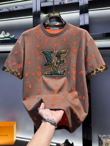 FGD | Luxurious Heavy Embroidered Rhinestone Short Sleeve T-Shirt