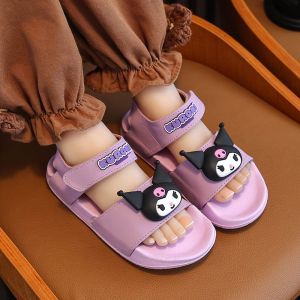 Kids Shoes Sandals Sanrio Kittty Kuromi Melody  Clogs Croc Cute Girls Flat Shoes Sandal Children Shoe Soft Antikids Summer Beach Kids Shoes  sandals for kids boy