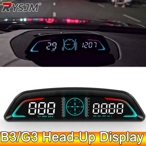 AD Car B3 OBD HUD G3 GPS HUD Head Up Display Digital Speedometer Overspeed Alarm Clock RPM Voltage Water Temperature Gauge