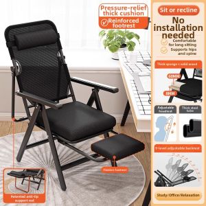 MLZH | Foldable Reclining Desk Chair