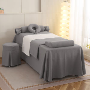Luxurious Pure Cotton Beauty Bedding Set Four-Piece Therapeutic Massage Salon Specialized Treatment Sheet Cover DZ-01031A