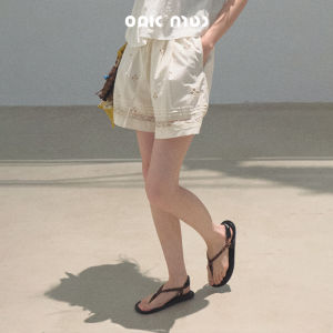 OAKMOO | Quần Short Dáng A Thêu Ren Đục Lỗ