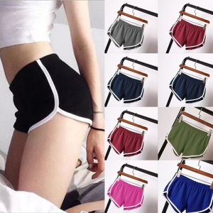 New Fashion Sports Shorts Women Home Casual Hot Pants Solid Color Yoga Fitness Running Beach Pants Candy Color Sweatpants
