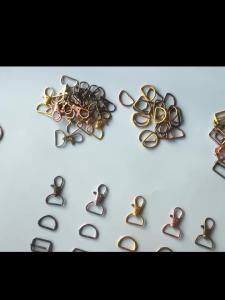 30 Pack Swivel Clasp D Ring and Slider Clasp Set Lanyard Snap Hook Keychain Clip Hook D Keychain Ring Lobster Claw Clasp
