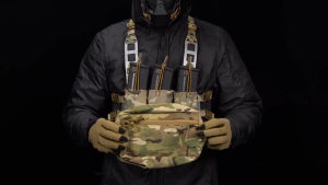 Oiking Modular Tactical Chest Rig Laser Cut Lightweight DIY Module Combination Multiple Molle Equipment Quick Release Buckle for Outdoor Wargame Hunting Accessories