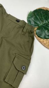 Bronkis Junior Celana Anak Laki Laki Cargo Army Pendek Bahan stretch Kekinian Distro