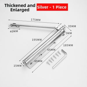 XINFANGCHENG | Automatic Adjustable Magnetic Stainless Steel Door Closer