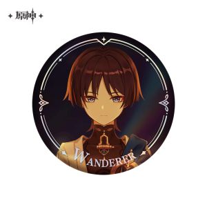 Genshin Impact Official Wanderers Homebrew Iron Badge Role Play Series Collectible Anime Game Souvenir Stock Available