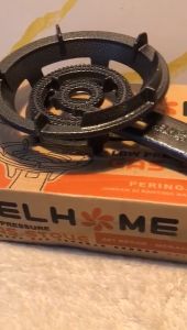 WELHOME Kompor Gas Komersil 1 Tungku Teknologi Double Ring Burner Api Seribu