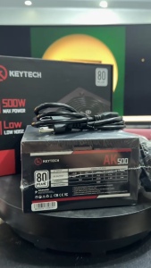 Keytech Voltguard AK500 Power Supply Unit 500W Max Power Low Noise 80 Plus Certified