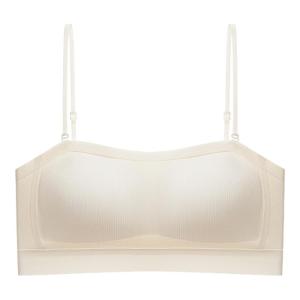 Miiow | Invisible Thin Strap Bra Womens Seamless Comfortable Summer Underwear Full Cup MiiOW Cat Person No Trace Back Protection