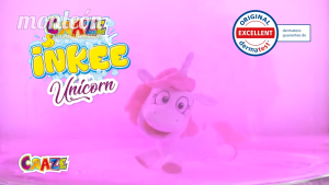 【SG Seller】INKEE –unicorn bath bomb for children with surprise bath ball 100g with unicorn figures popcorn scent