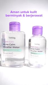 FCT Triple Care Hydra Cleanse Micellar Water - Acne Calm Micellar Water 100ml - Selection Facial Cotton