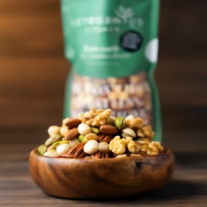 Ketogenius Kitchen Roasted Heart Healthy Nuts Trail (Unsalted) 250g - Slow Roasted Healthy Snack Natural