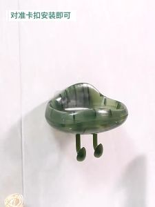 Kệ Xà Bông Dán Tường Bằng Nhựa Trong Suốt Acrylic Có Rãnh Thoát Nước Kiểu Dáng Hiện Đại