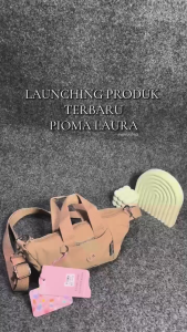 OMIPABAGS Pioma Laura Tas Selempang Wanita Handbag 2in1  Nylon Waterproof